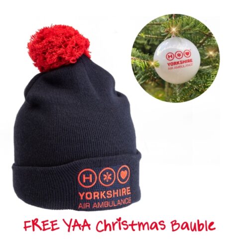 YAA Bobble Hat & Free YAA Christmas Baulble/Poncho Ball